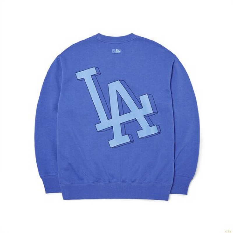 Sweats MLB Basic Mega Logo Overfit La Dodgers Vetement Bleu | 1895UQVTN