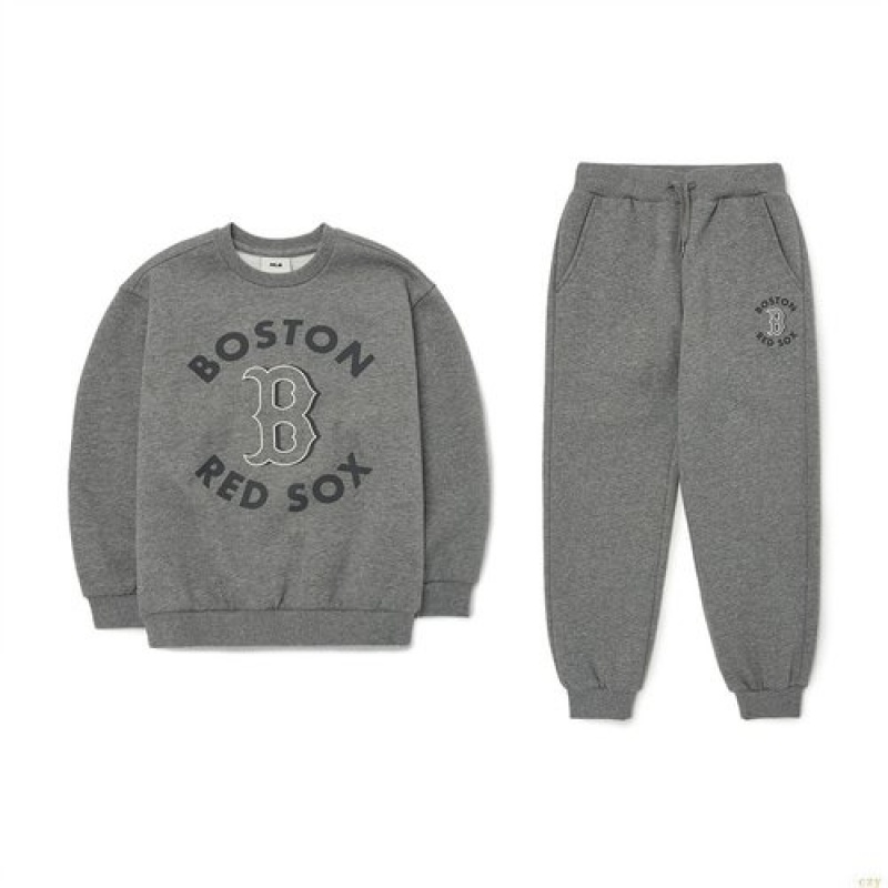 Sweats MLB Basic Set (Brushed) Boston Redsox Enfant Grise | 9164VCPRG