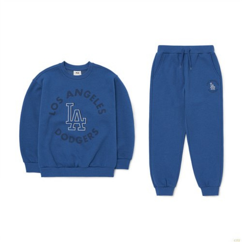 Sweats MLB Basic Set (Brushed) La Dodgers Enfant Bleu | 9164SHMKB