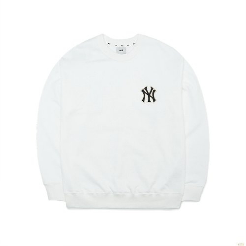 Sweats MLB Checkerboarbig Logo Overfit New York Yankees Vetement Blanche | 1785FVWGJ