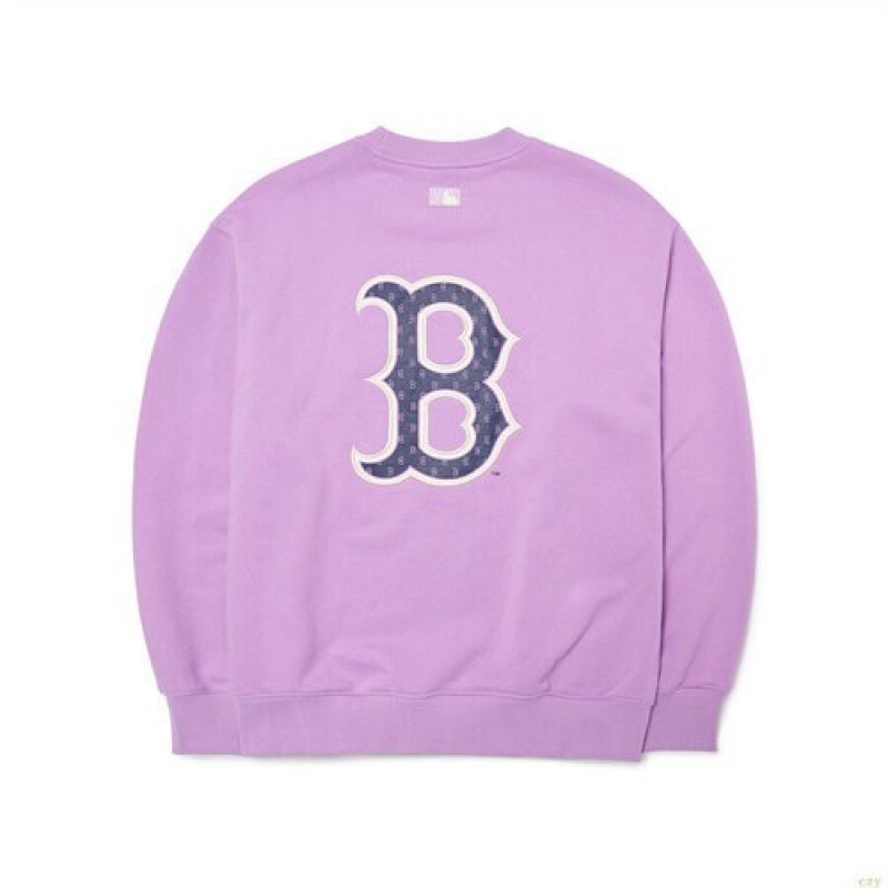 Sweats MLB Classiche Monogra Big Logo Overfit Boston Redsox Vetement Violette | 7586FTXJL