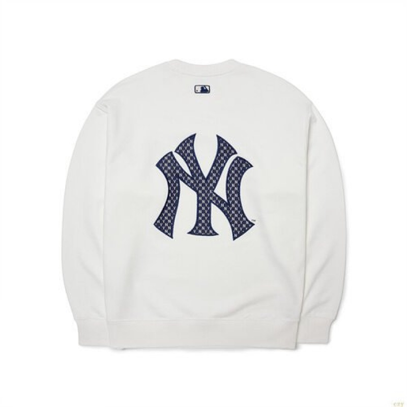 Sweats MLB Classiche Monogra Big Logo Overfit New York Yankees Vetement Blanche | 9530PITGL