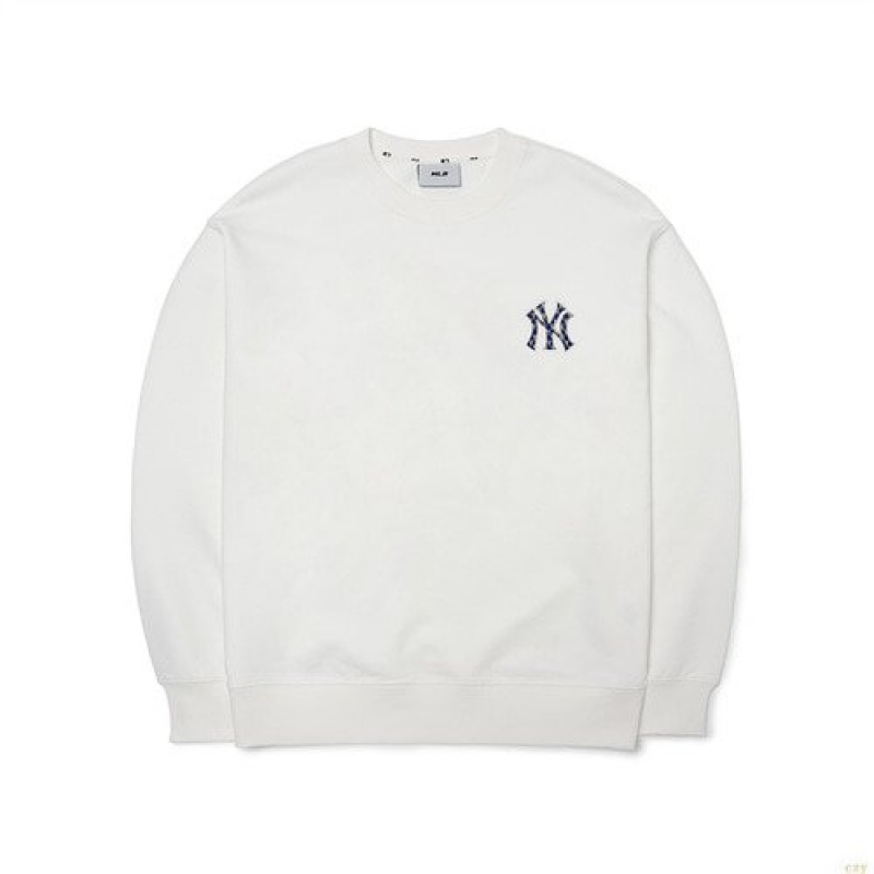 Sweats MLB Classiche Monogra Big Logo Overfit New York Yankees Vetement Blanche | 9530PITGL