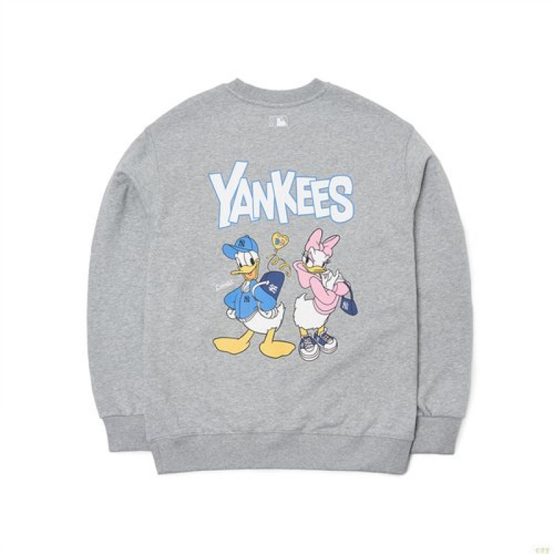 Sweats MLB Disney Backprint Overfit New York Yankees Vetement Grise | 7892QHXCT