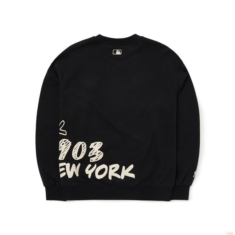 Sweats MLB Grafittmega Overfit New York Yankees Vetement Noir | 6219UVLFC