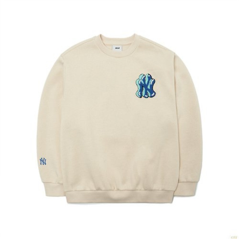 Sweats MLB Like Boucle Logo New York Yankees Enfant Blanche | 0275MCSEY