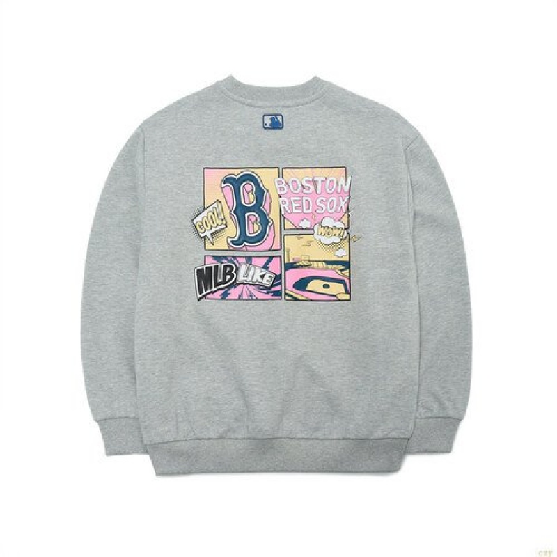 Sweats MLB Like Cartoon Boston Redsox Enfant Grise | 1403STAZY