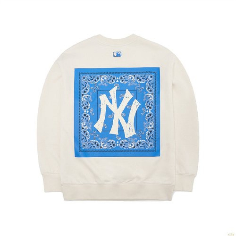 Sweats MLB Paisely New York Yankees Vetement Blanche | 8163LCDVG