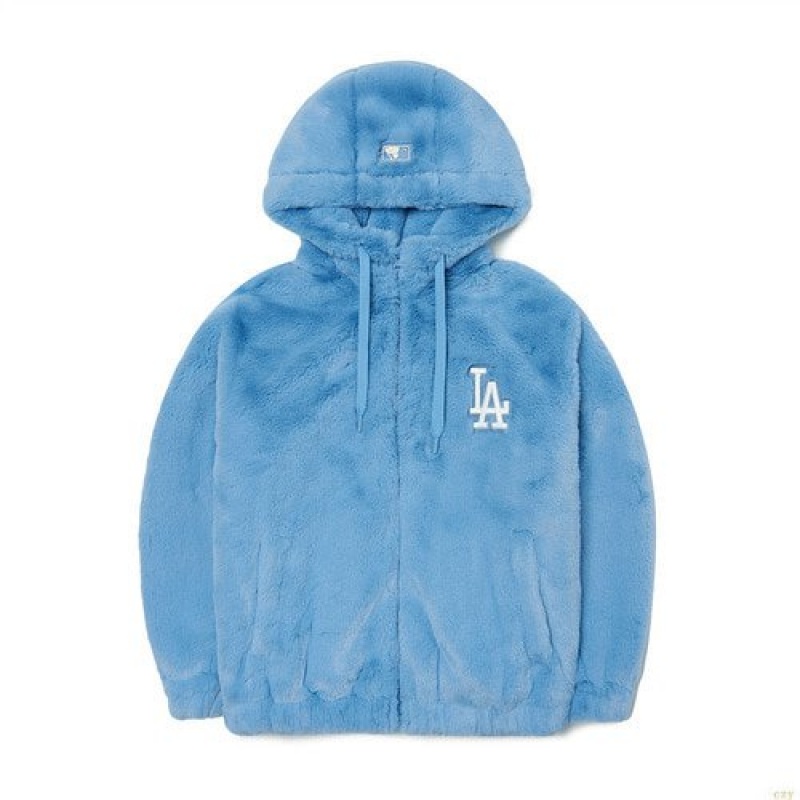 Vestes MLB Basic Hoodeeco Fur La Dodgers Vetement Bleu | 0154FENMG