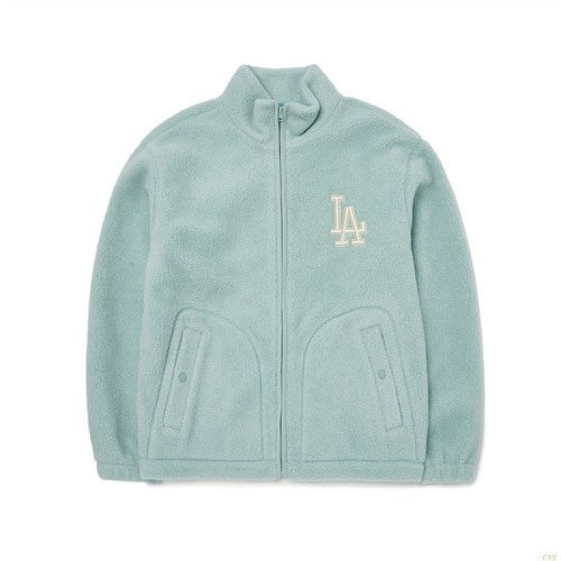 Vestes MLB Basic Mediulogo Light Fleece La Dodgers Vetement Vert Clair | 7965WSXCD