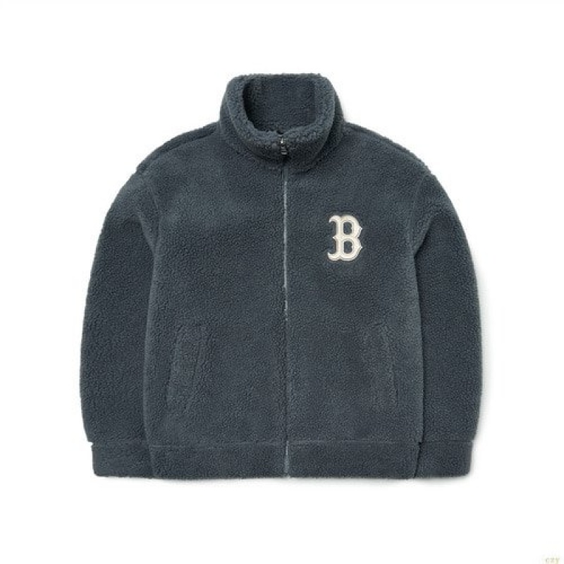 Vestes MLB Basic Mediulogo Overfit Fleece Boston Redsox Vetement Bleu Foncé | 3280HDNVO