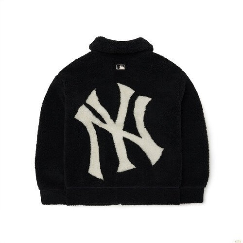 Vestes MLB Basic Mega Logo Stannecfleece New York Yankees Vetement Noir | 7436LISDY