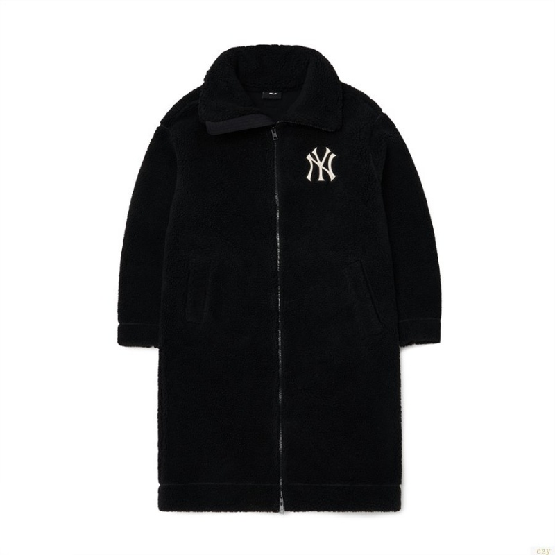 Vestes MLB Basic Small Logo Long Stannecfleece New York Yankees Vetement Noir | 2158QSYBH