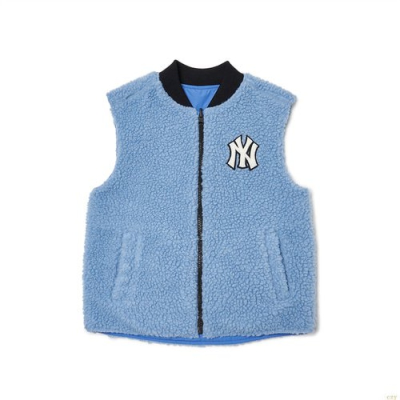 Vestes Polaires MLB Fleece Reversible New York Yankees Enfant Noir | 9217NJEHB