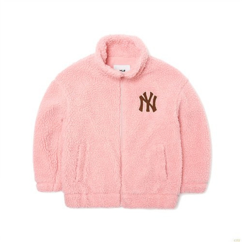 Vestes Polaires MLB Megabear Stannecfleece New York Yankees Enfant Rose | 6429DCEFG