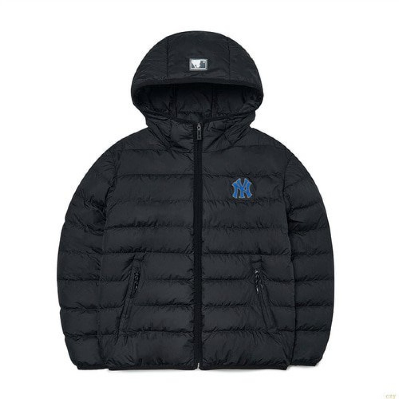 Winter Jackets MLB Athelesuire Miweight Hoodedown New York Yankees Vetement Noir | 1508AFNYZ