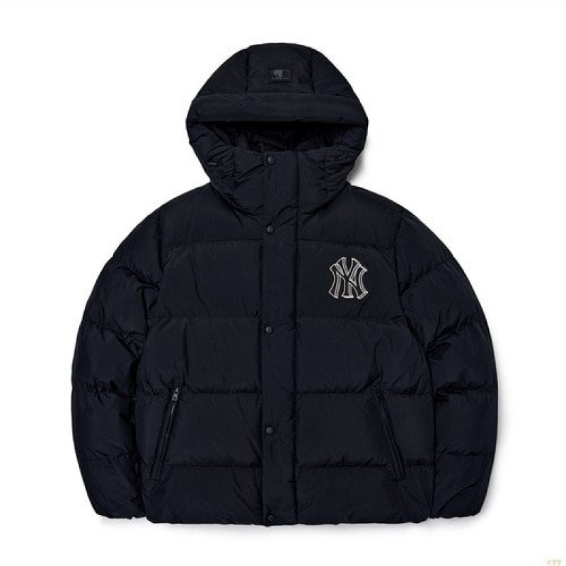 Winter Jackets MLB Basic Big Logo Down New York Yankees Vetement Noir | 4308RXPNM