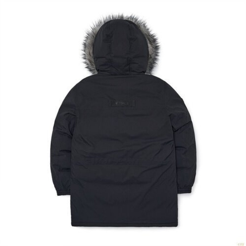 Winter Jackets MLB Basic Big Logo Fur Midown Parka New York Yankees Vetement Noir | 5290GCLDY