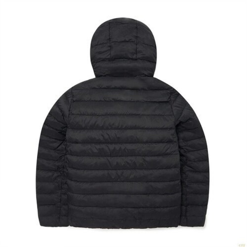 Winter Jackets MLB Basic Mediulogo Hoodelight Down New York Yankees Vetement Noir | 3942NAUIQ