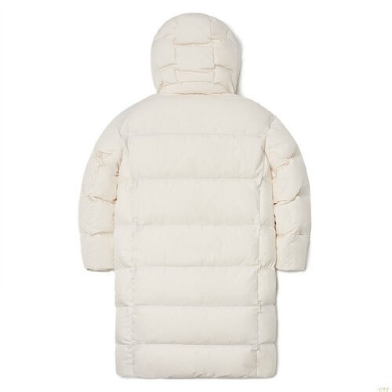 Winter Jackets MLB Basic Mediulogo Long Down New York Yankees Vetement Blanche | 7120ENSJK