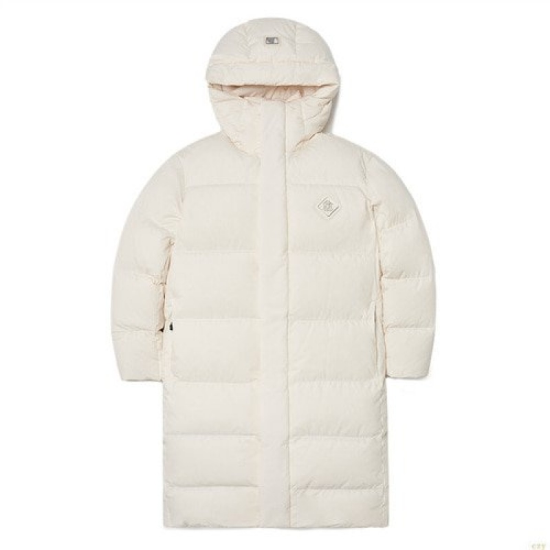 Winter Jackets MLB Basic Mediulogo Long Down New York Yankees Vetement Blanche | 7120ENSJK