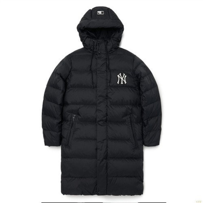 Winter Jackets MLB Basic Mediulogo Miweight Half Down New York Yankees Vetement Noir | 0869EZIRH