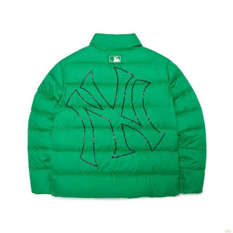 Winter Jackets MLB Basic Mega Logo Miweight Down New York Yankees Vetement Vert | 5813JIMZN