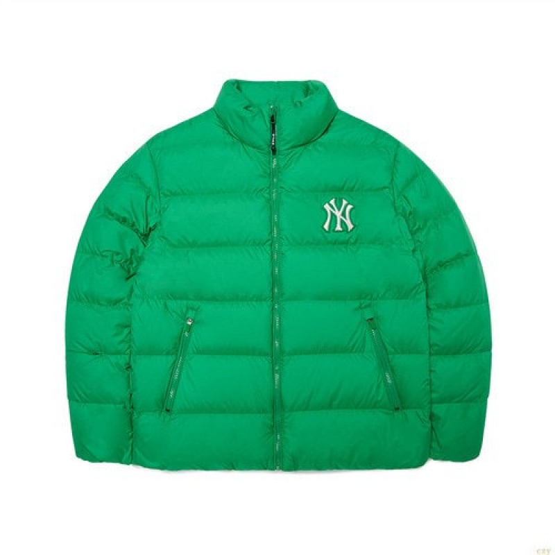 Winter Jackets MLB Basic Mega Logo Miweight Down New York Yankees Vetement Vert | 5813JIMZN