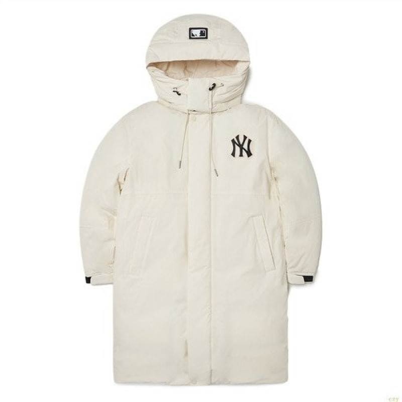 Winter Jackets MLB Basic Mega Logo Monster Parka New York Yankees Vetement Blanche | 9265AOIDE