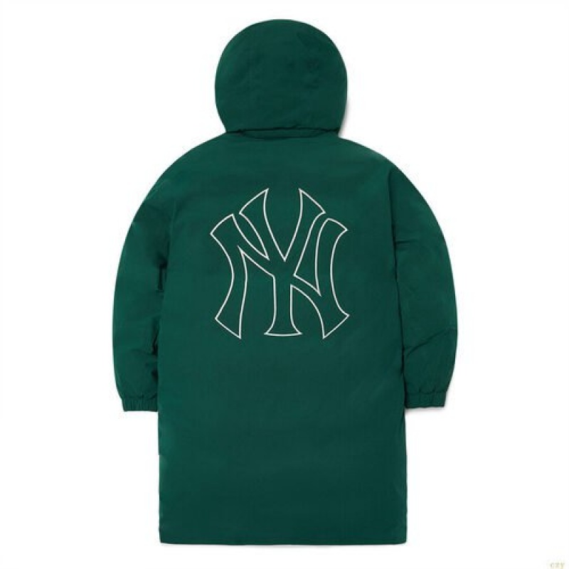 Winter Jackets MLB Basic Mega Logo Monster Parka New York Yankees Vetement Vert Olive | 3871SYMIP