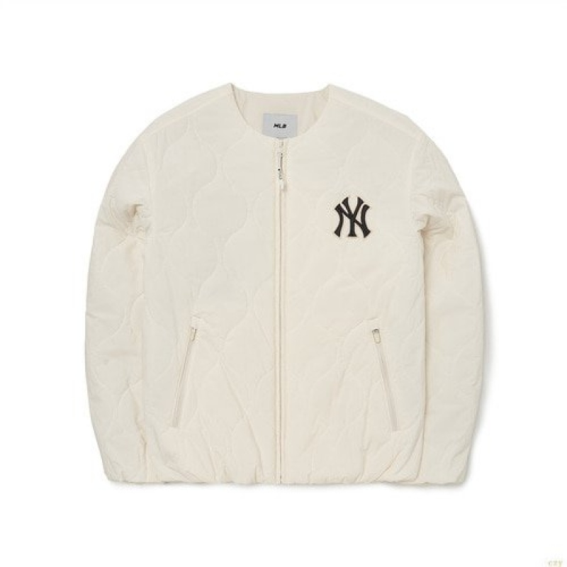 Winter Jackets MLB Basic Quiltepadding Jkt New York Yankees Vetement Blanche | 4207CINLR