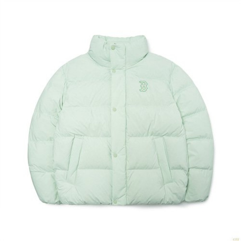 Winter Jackets MLB Basic Small Logo Down Boston Redsox Vetement Vert Clair | 5079PCTZY