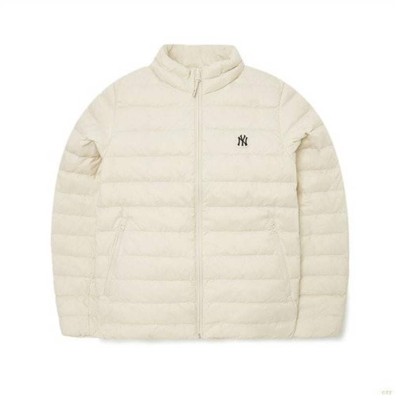 Winter Jackets MLB Basic Small Logo Light Down New York Yankees Vetement Blanche | 6104EHGRT