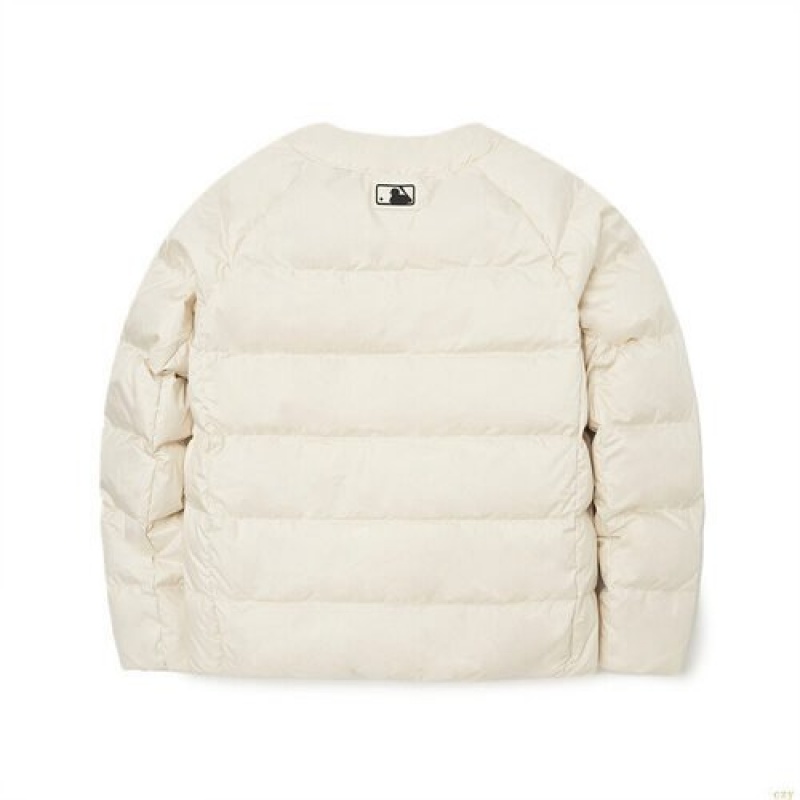 Winter Jackets MLB Basic Small Logo U Necmiweight Down New York Yankees Vetement Blanche | 6205XCQKM