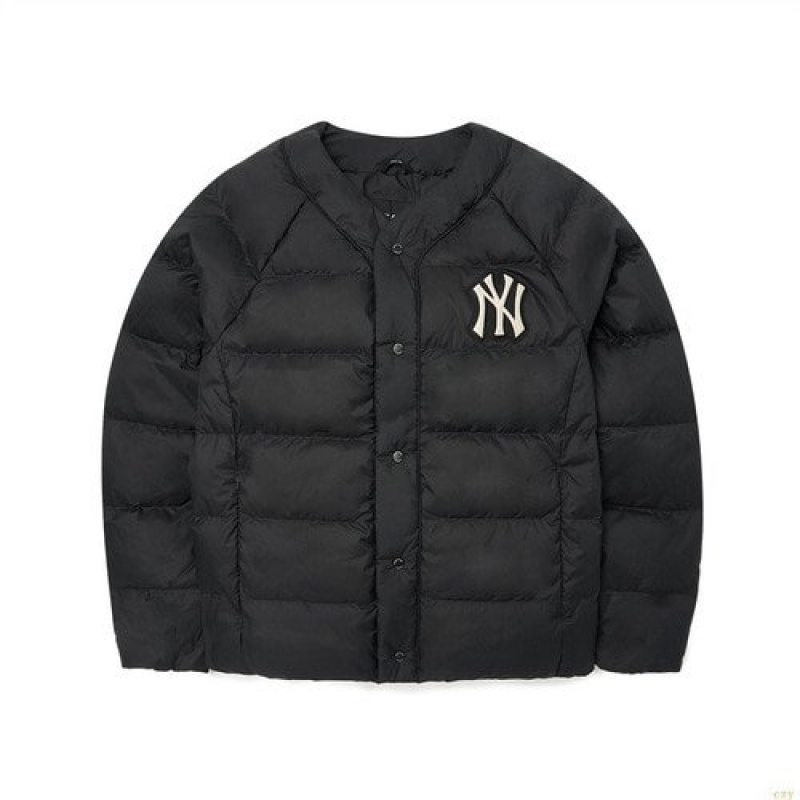 Winter Jackets MLB Basic Small Logo U Necmiweight Down New York Yankees Vetement Noir | 0465DWZHA