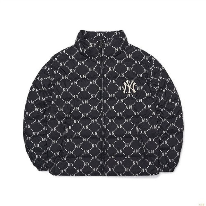 Winter Jackets MLB Dia Monogra All Over Miweight Down New York Yankees Vetement Noir | 2346XYRQV