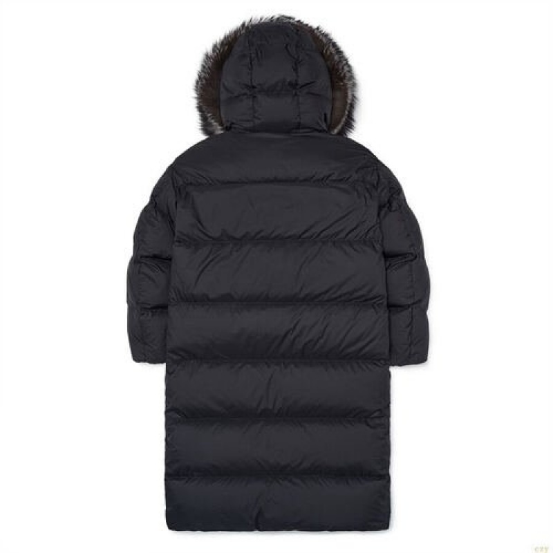 Winter Jackets MLB Dia Monogra Premiupuffer Goose Long Down New York Yankees Vetement Noir | 3605UGCKB