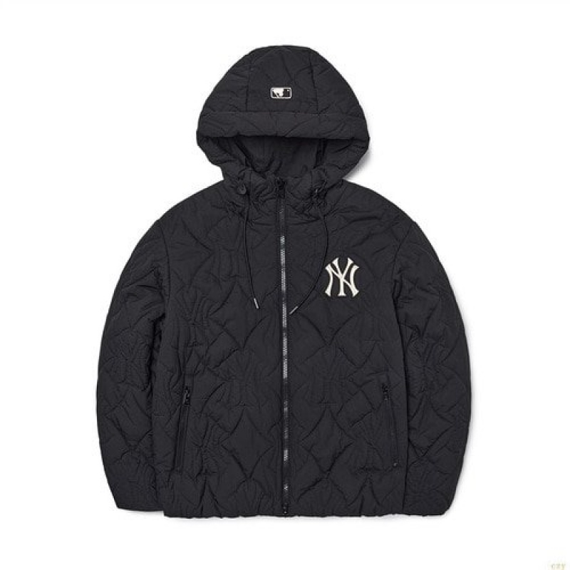 Winter Jackets MLB Quiltemonogra Padding Jkt New York Yankees Vetement Noir | 5201XDPIY